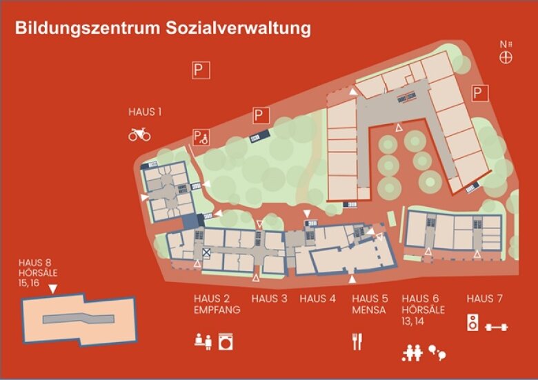 Bildungszentrum Sozialverwaltung Lageplan